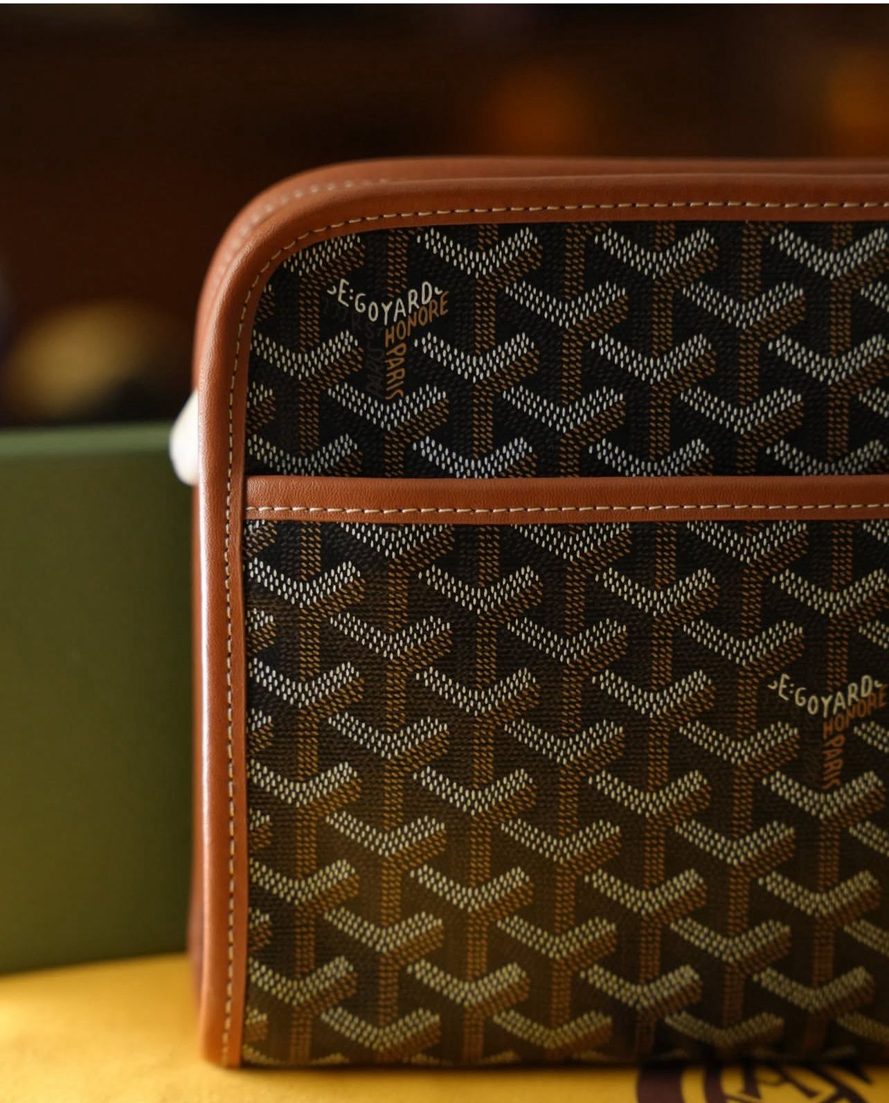 Goyard Monogram Clutch – Kahverengi