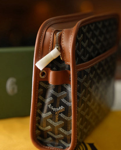 Goyard Monogram Clutch – Kahverengi