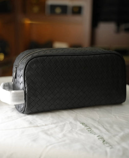 Bottega Veneta Intrecciato Deri Seyahat Çantası – Siyah