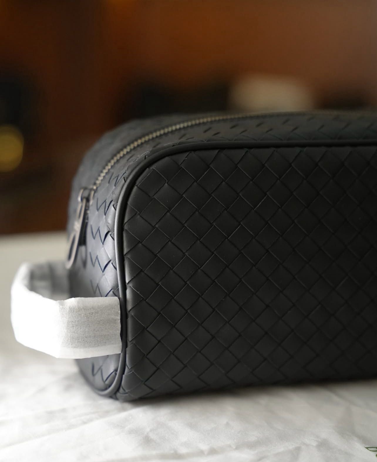 Bottega Veneta Intrecciato Deri Seyahat Çantası – Siyah