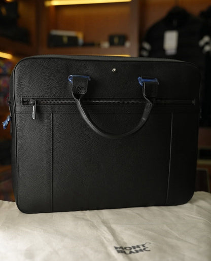 Montblanc Deri Evrak & Laptop Çantası - Siyah