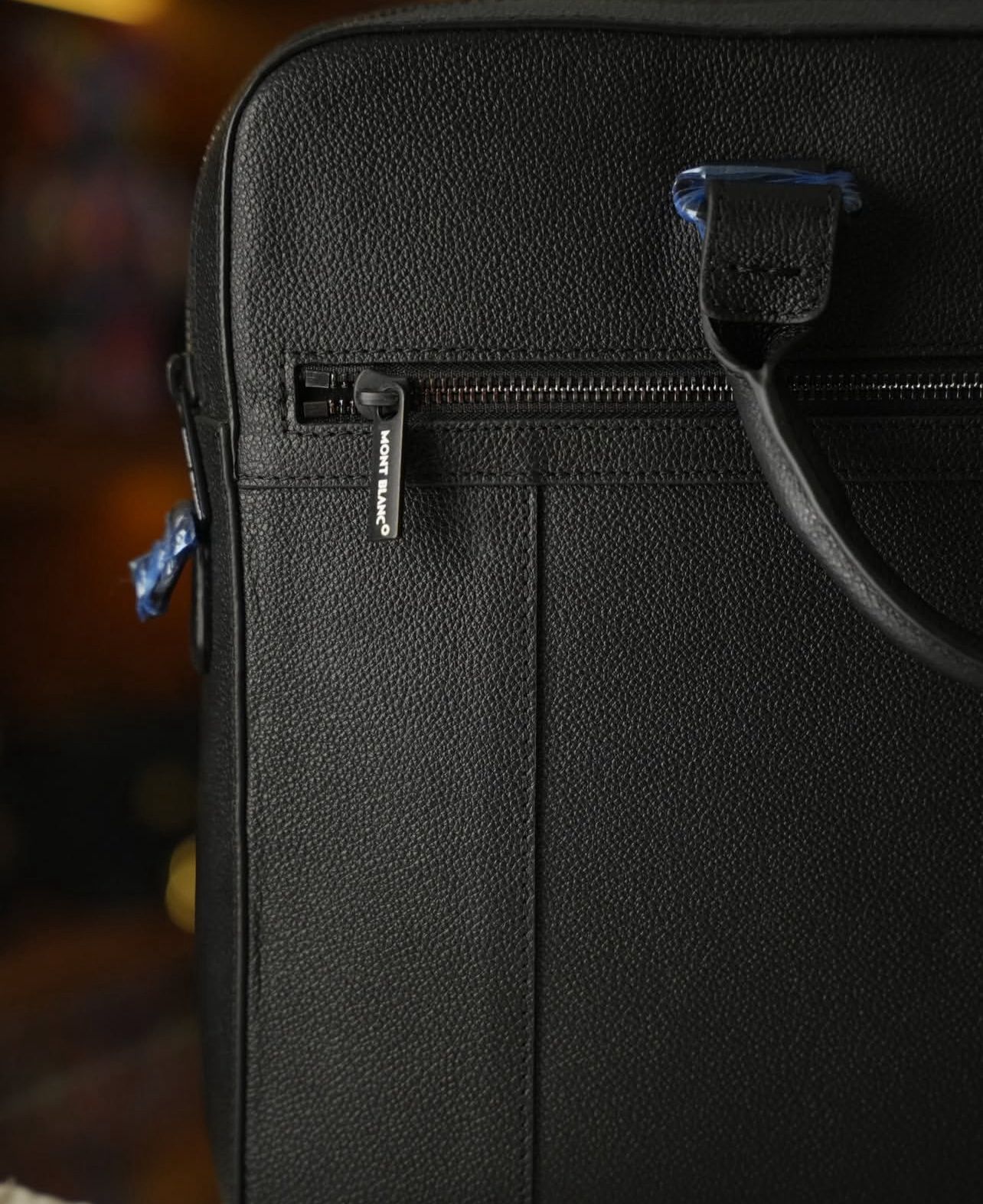 Montblanc Deri Evrak & Laptop Çantası - Siyah