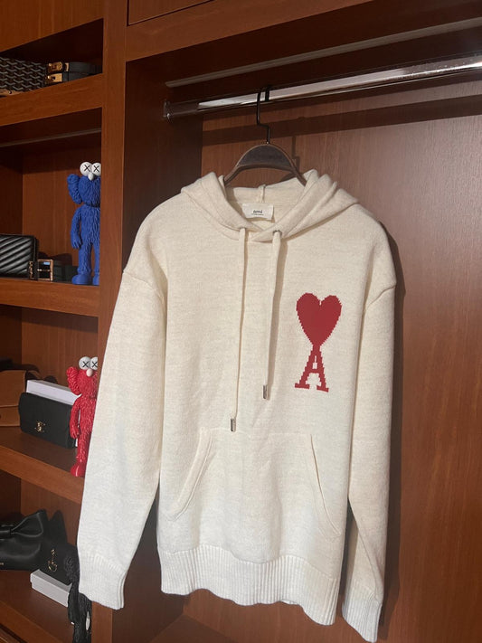 Ami Paris Premium Kazak – Modern Kesim, Minimal Tasarım, Logo Detaylı (Erkek)