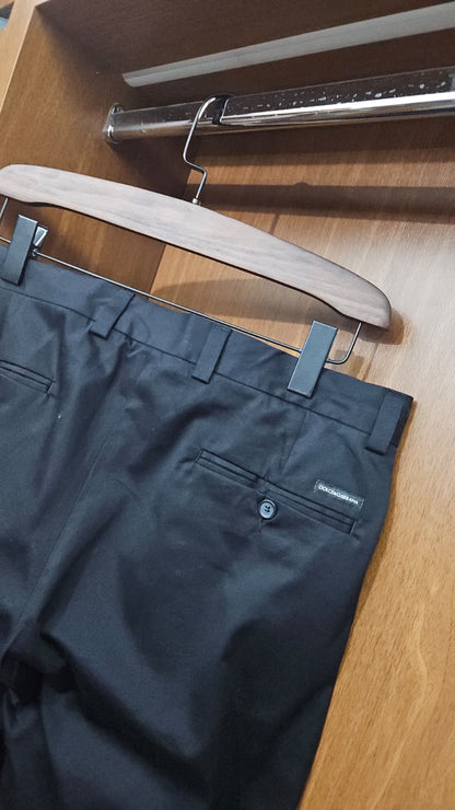 Dolce & Gabbana Metal Logo Detaylı Siyah Klasik Pantolon