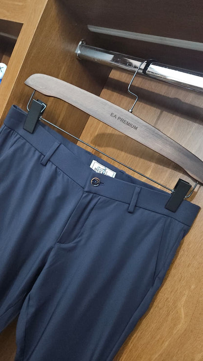Hermès Paris İkonik Logolu Teknik Kumaş Pantolon - Navy Blue