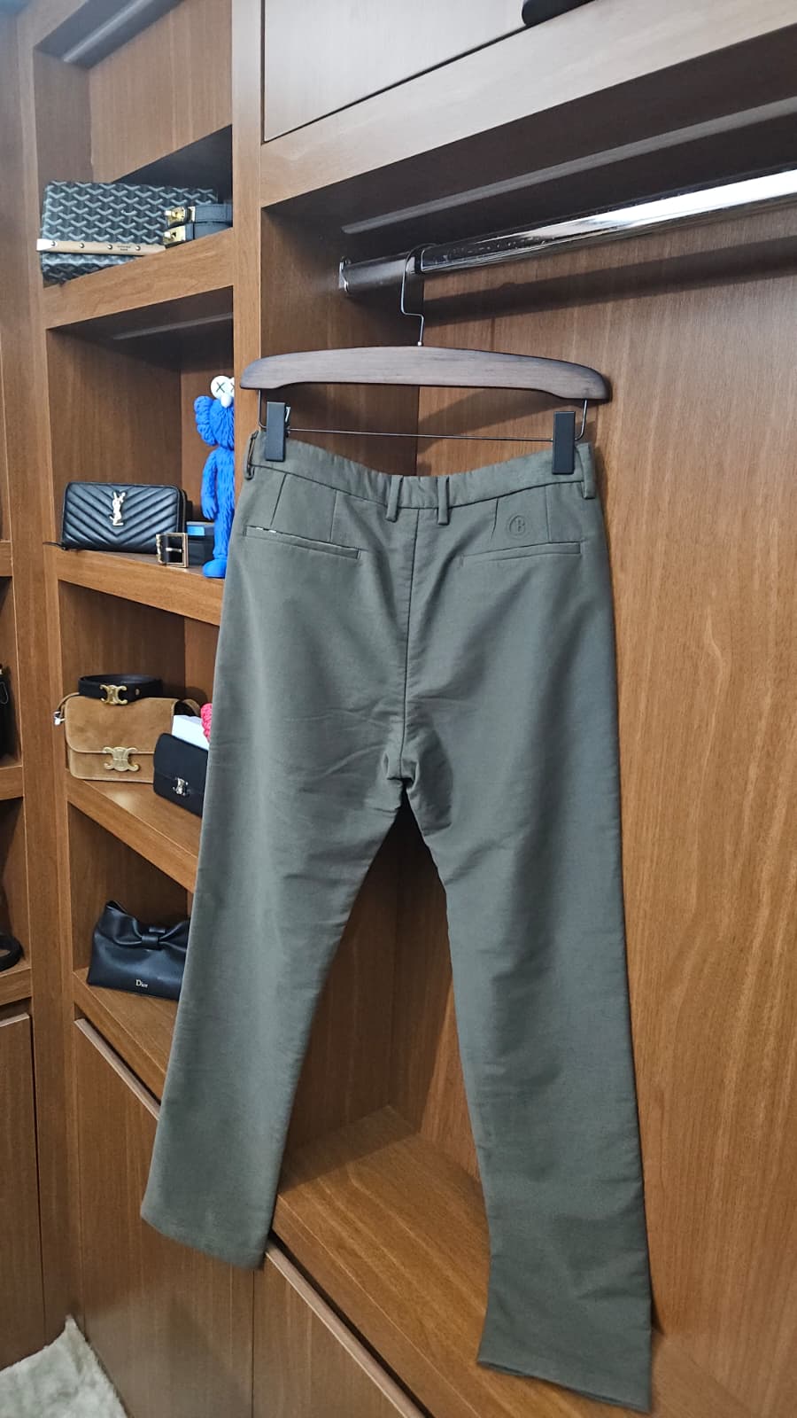 Burberry Vintage Check Astar Detaylı Kanvas Pantolon - Haki