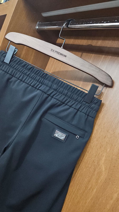 Dolce & Gabbana Metal DG Logolu Siyah Jogger Pantolon
