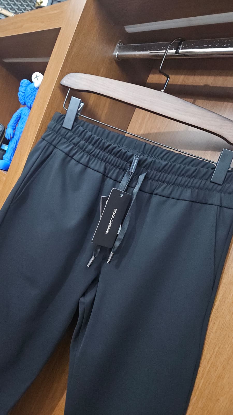 Dolce & Gabbana Metal DG Logolu Siyah Jogger Pantolon