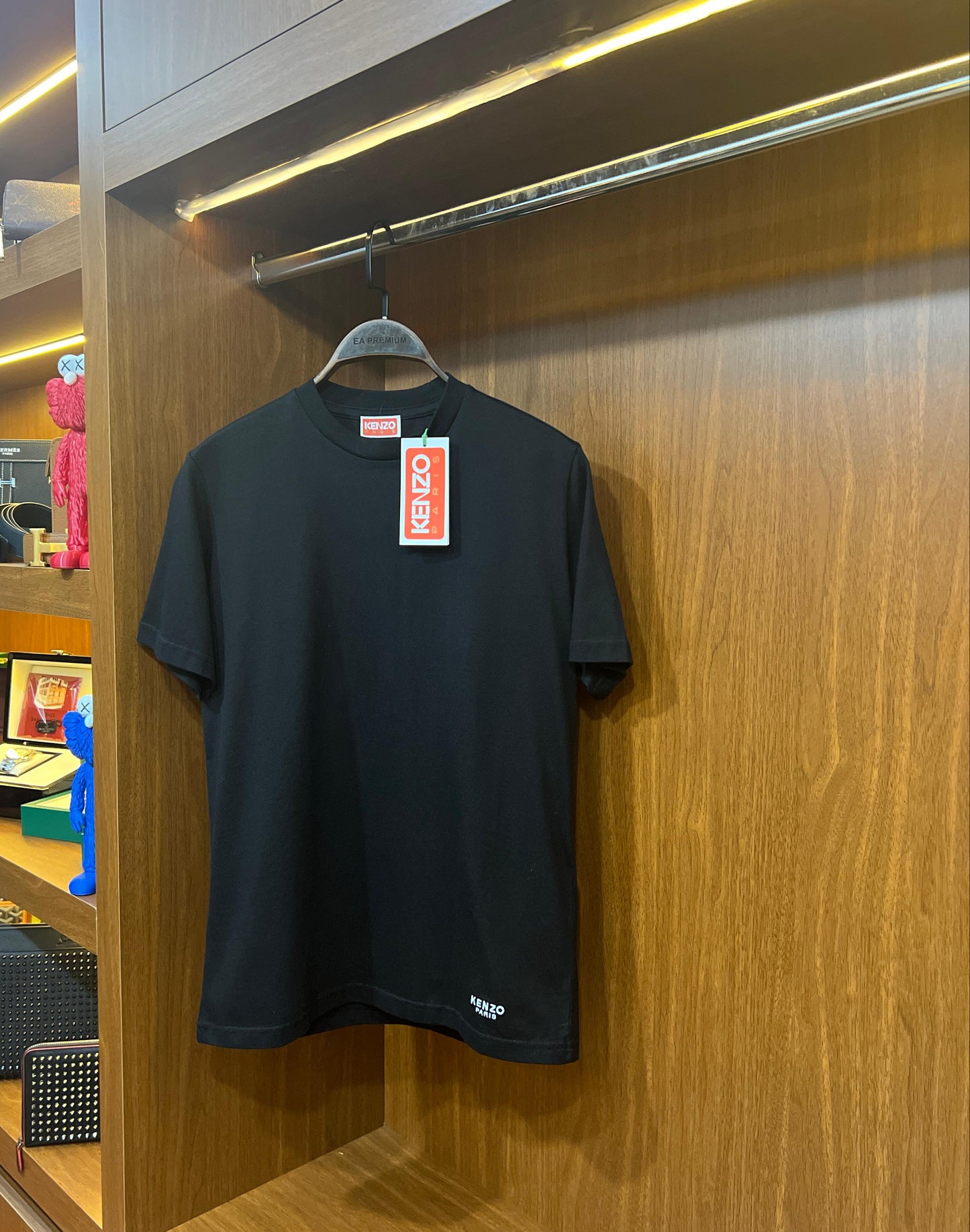 Kenzo Çiçek Detaylı T-Shirt - Siyah